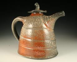 soda fired teapot